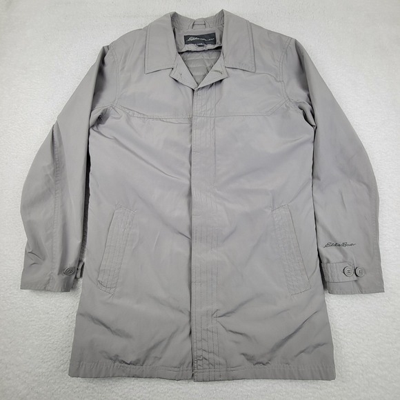 Eddie Bauer Other - Eddie Bauer Jacket Mens Medium Gray Down Insulated Water Resistant Coat Outdoors